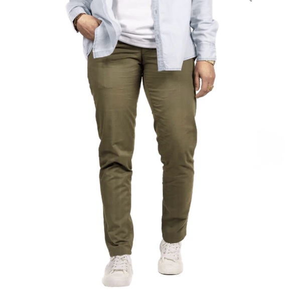 Dapper Boi Slim Olive Chino Pants Size 28 - Picture 1 of 11